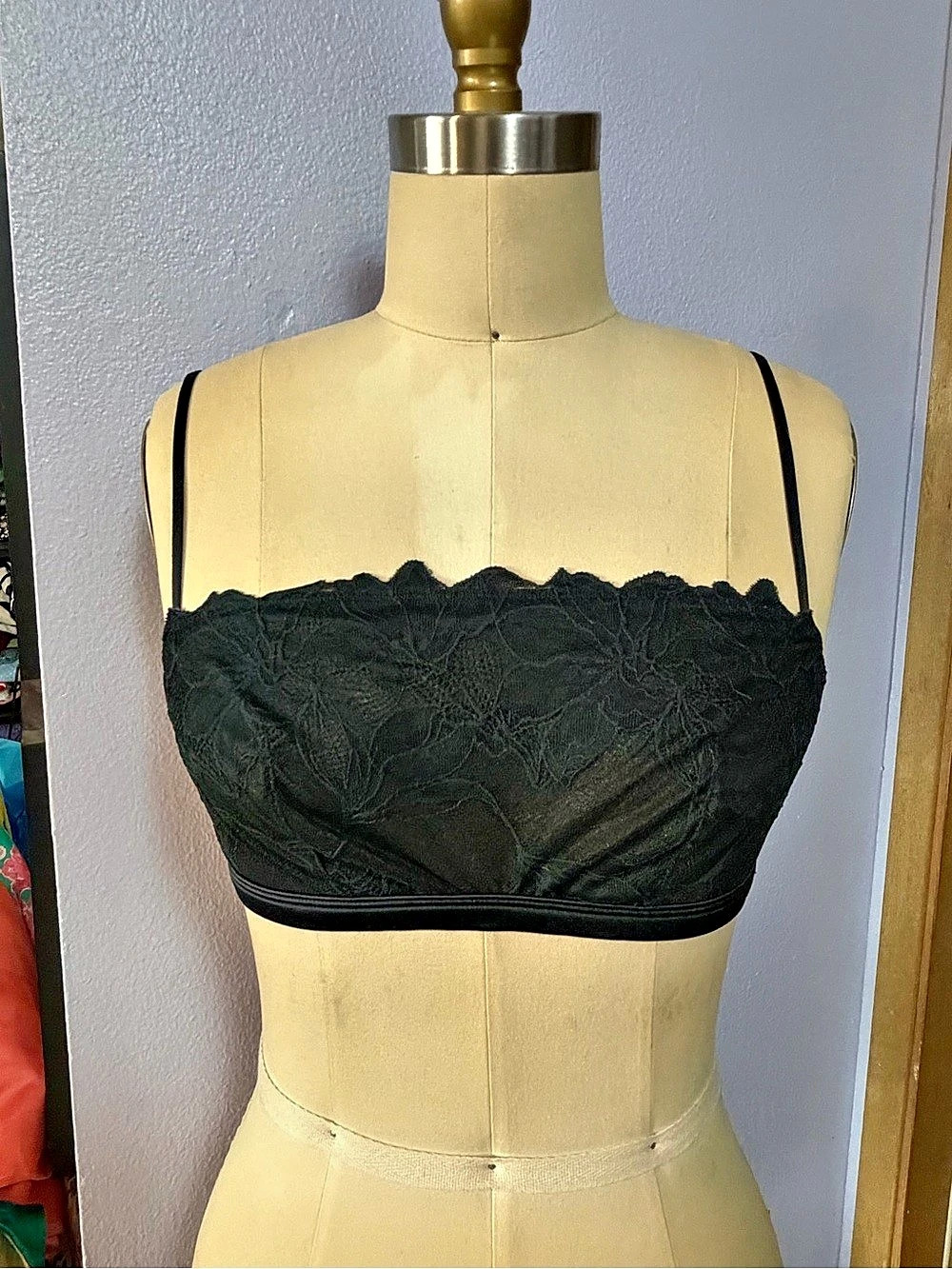 Black Lace Bandeau Like New